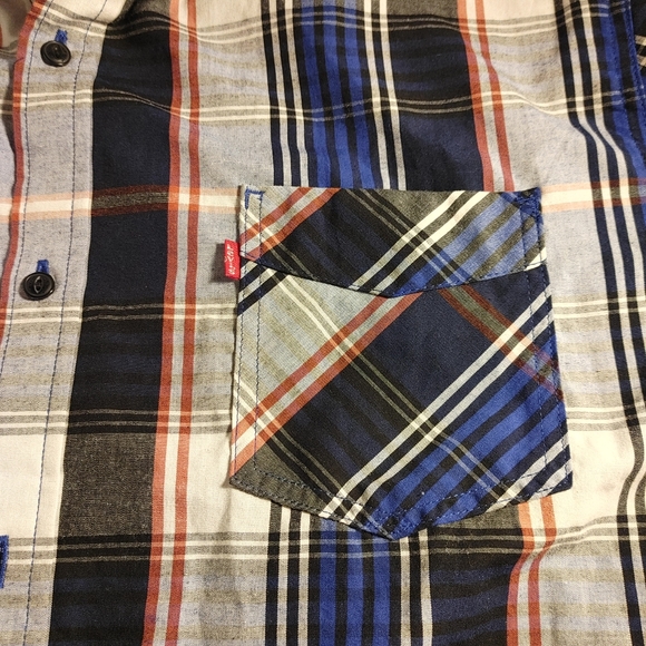 Levi's Men's Button Down 1 Pocket Plaid Shirt Size XXL - Picture 4 of 12